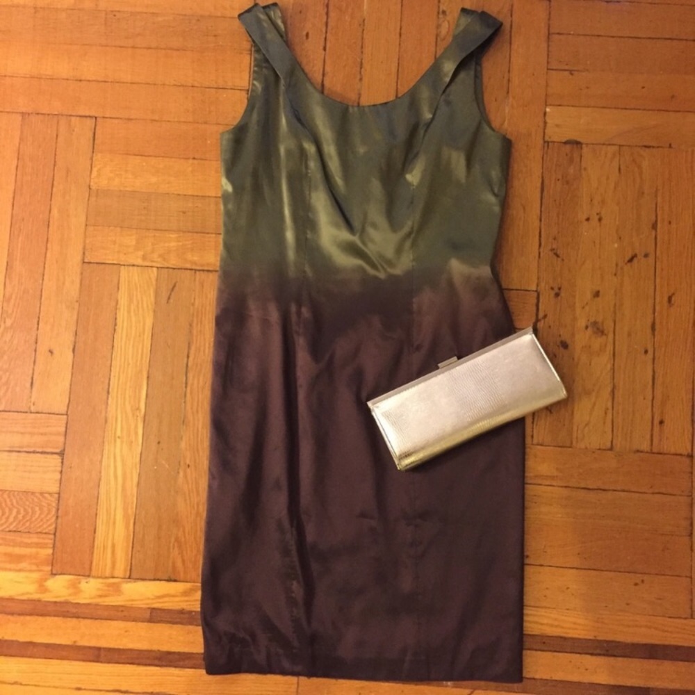 Vintage Designer Green Ombré Shift